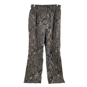 Vtg‎ Columbia Omni Tech Waterproof Camo Pants Mens M Mossy Oak Original Zip Leg